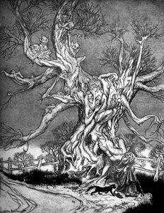 スリーピー・ホロウの伝説」とは 作： Arthur Rackham