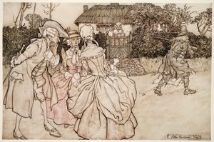 彼らは皆、驚きの等しいマークで彼をじっと見つめて、常にあごを撫でました。 1910
