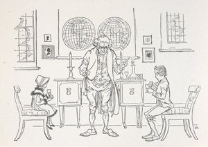 Duas crianças e seus professores 作： Arthur Rackham
