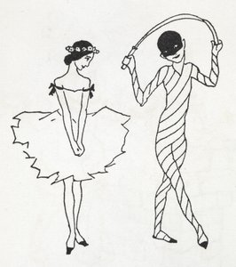 二人のダンサー 作： Arthur Rackham