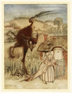 上手！彼女はくすくす笑いました、私は幸運です！ 1922 作： Arthur Rackham