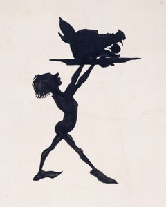 さて、CSのエヴァンスによる「眠れる森の美女」のイラストから出版された1920年の宮殿と宴の宴会場に集まったゲストたち 作： Arthur Rackham