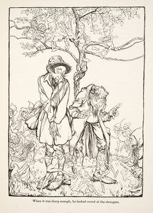 グリム兄弟のLittle Brother & Little Sister and Other Tales, pub.1917 (litho)より。 作： Arthur Rackham