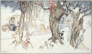 ウィンターフロリック、1924 作： Arthur Rackham