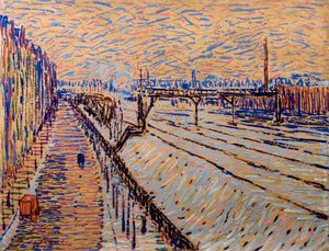 鉄道、1910年。 作： Arthur Segal