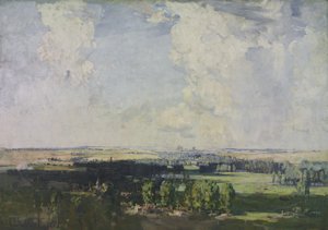 西の鍵アミアン、1928 作： Arthur Streeton