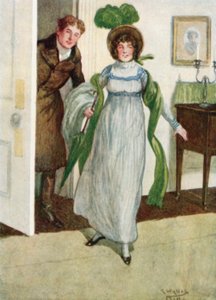 ジェーン・オースティンによるプライドと偏見のイラスト 作： Arthur Wallis Mills