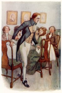 ジェーン・オースティンによるプライドと偏見のイラスト 作： Arthur Wallis Mills