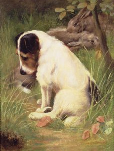 厳しい一日の狩猟の後 作： Arthur Wardle