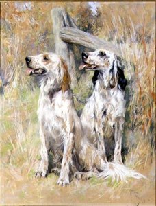 スタイルのイングリッシュ セッター 作： Arthur Wardle
