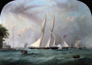 カウズで優勝した「カンブリア」 作： Arthur Wellington Fowles