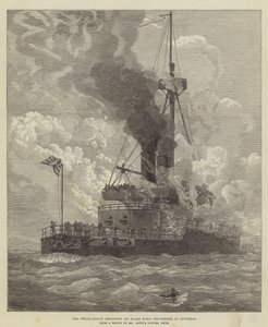 スピットヘッドのHMSサンダー船での蒸気ボイラー爆発