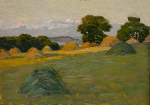 ヒルフィールド、1908-1910。 作： Arthur Wesley Dow