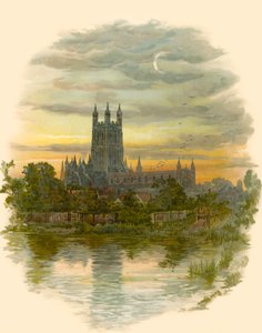 グロスター大聖堂、北西 作： Arthur Wilde Parsons