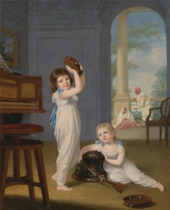 エミリーとジョージ・メイソン 作： Arthur William Devis