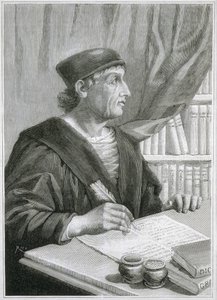 アントニオ・デ・ネブリジャ（Antonio Martinez de Cala y Xarava, Antonius Nebrissensis, Antonius Lebrixen）（1441-1522）。イギリスの人文学者、文法家。エングレーヴィング 作： Artist Unknown