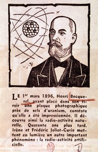 BECQUEREL Antoine Henri フランスのエンジニア、物理学者、ノーベル賞受賞者：肖像画 作： Artist Unknown