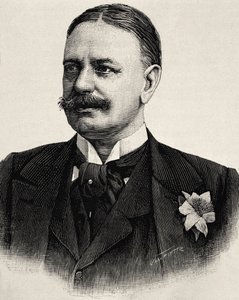 ビューロー、ベルナルド・フォン（1849-1929）。ローマ帝国首相（1900-1909）。エッチング 作： Artist Unknown