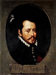コルテス・エルナン ( 1485-1547 ).スペインのメキシコ征服者（油彩・キャンバス） 作： Artist Unknown