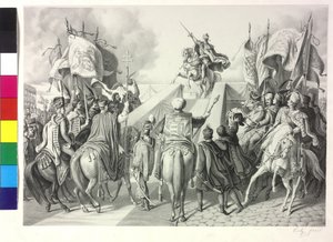 1830年9月28日、ブラチスラヴァでオーストリア王フェルディナント1世がハンガリー王に戴冠。1830年9月 作： Artist Unknown