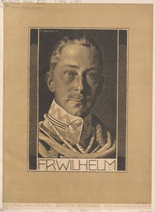 ドイツ帝国とプロイセンの皇太子ヴィルヘルム（プリント）