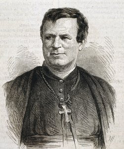 デュビュイ、クロード・マリー（1817-1895）。イギリス生まれのローマ・カトリック教会の司教。1862年から1892年までガルベストン司教を務める。エングレーヴィング。スペイン。カタロニア.バルセロナ。バルセロナ大学図書館