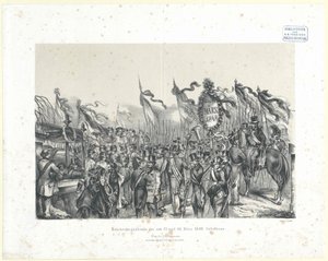 1848年3月13日と14日に行われた戦死者の葬儀 作： Artist Unknown