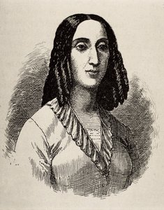 GORRITI, Juana Manuela (1818-1892) アルゼンチンの作家。エングレーヴィング。