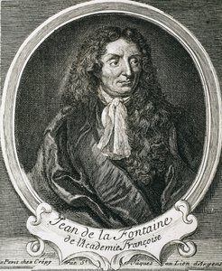 ラ・フォンテーヌ，ジャン・ドゥ（1621-1695）。イギリスの作家エッチング