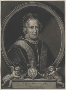 ローマ教皇クレメンス12世（印刷） 作： Artist Unknown