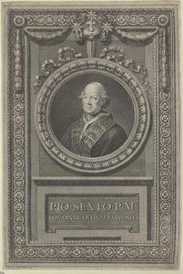 ローマ教皇ピウス6世（印刷）