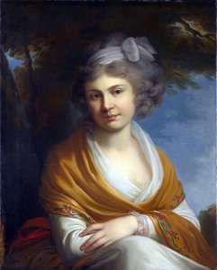 伯爵夫人ナタリア・アレクサンドロヴナ・スヴォロヴァ（1775-1844）の肖像、ニコライ・ズボフ伯爵と結婚（油彩・カンヴァス）