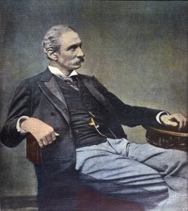 イタリアの政治家ジュゼッペ・ザナルデッリ（1826-1903）の肖像。