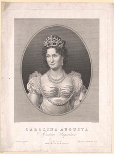 バイエルン王女（1792-1873）カロリーネ 作： Artist Unknown