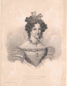 バイエルン王女（1792-1873）カロリーネ 作： Artist Unknown