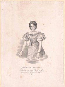 バイエルン王女（1792-1873）カロリーネ 作： Artist Unknown