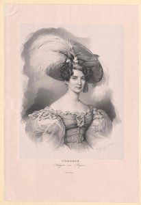 ザクセン＝ヒルトブルクハウゼン公妃（1792-1854） テレーズ 作： Artist Unknown