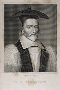 サンダーソン、ロバート（1587-1663）。イギリスの神学者、詭弁家。エングレーヴィング。 作： Artist Unknown