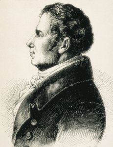 SCHLEGEL, August Wilhelm von (1767-1845)。ドイツのロマン主義理論家。エッチング