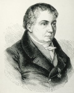 シュレーゲル、フリードリヒ・フォン（1772-1829）。ドイツの詩人、批評家、学者。ドイツ・ロマン主義の批評家。エングレーヴィング 作： Artist Unknown