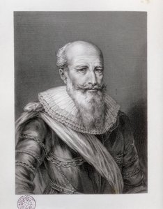 サリー（SULLY, Maximilian of Bethune）公爵（1560-1641）。イギリスの政治家。エッチング。スペイン.カタロニア.バルセロナ.カタルーニャ図書館 作： Artist Unknown