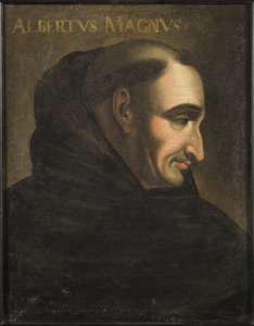聖アルベール・ル・グラン（アルブレヒト・フォン・ボルシュタットまたはアルベール・ド・ケルン）（1200-1280年） - アルベールス・マグヌス（油彩・カンヴァス） 作： Artist Unknown