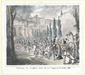 K.K.軍による城門の襲撃（1848年10月31日