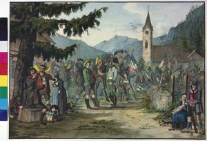 フランス人男性との戦いに基づく農民の征服的帰還