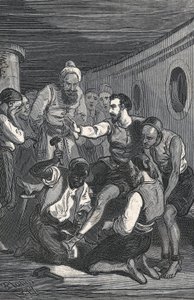 1580年、トリニダードのフレイ・フアン・ギルとフレイ・アントン・デ・ラ・ベラが、アルジェの捕虜となっていたセルバンテスを解放した（エングレーヴィング）。 作： Artist Unknown