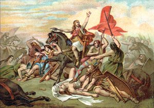 トルビアックの戦い（クローヴィスの改宗） 作： Ary (after) Scheffer