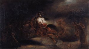 レノア。 死者は速く旅する、c. 1830年。 作： Ary Scheffer
