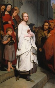 マルグリットを去る教会、1838 作： Ary Scheffer