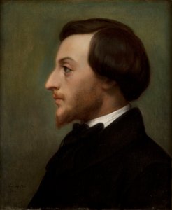 作家ルイ・ラティスボンヌの肖像 1827-1900, 1852. 作： Ary Scheffer