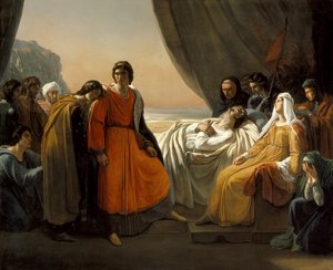 セントルイスの死、c。 1817 作： Ary Scheffer